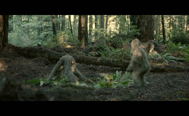 Riley Keough Breasts,  Bush Scene  in Sasquatch Sunset