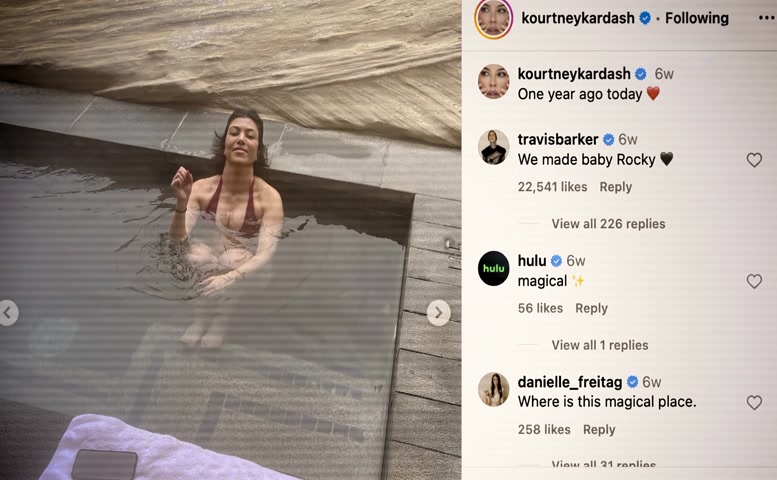 Kourtney Kardashian Bikini Scene  in The Kardashians