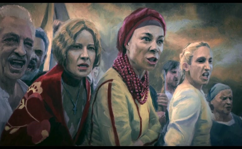 Kamila Urzedowska Breasts,  Bush Scene  in The Peasants