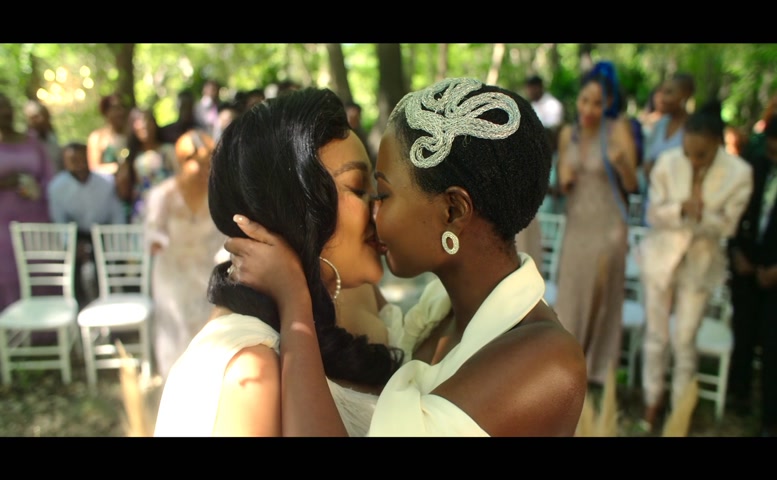 Nambitha Ben-Mazwi, Angela Sithole Lesbian Scene  in Savage Beauty