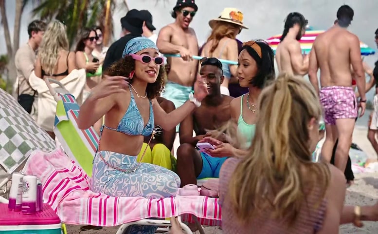 Annalisa Cochrane, Jada Elena Wooten, Ashlei Sharpe Chestnut Bikini Scene  in What Happens In Miami