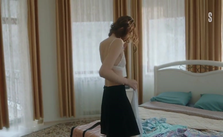 Anastasiya Krasovskaya Breasts,  Underwear Scene  in Chornaya Vesna