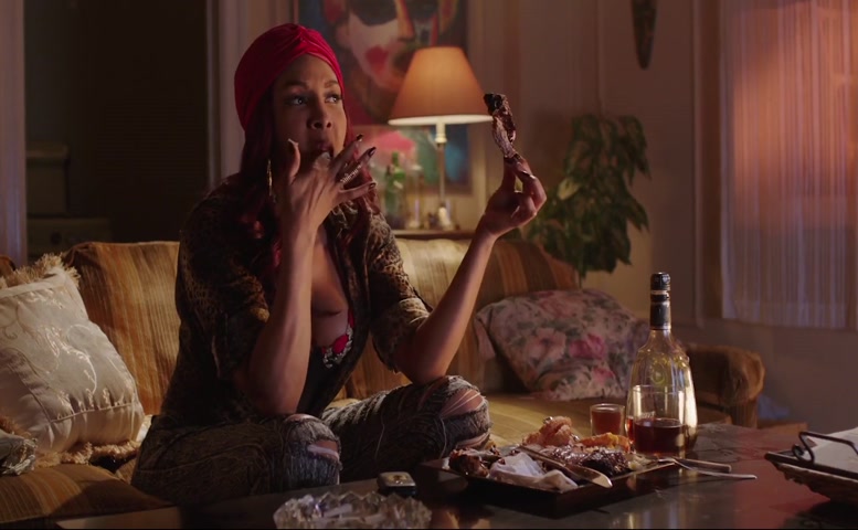 Vivica A. Fox Breasts Scene  in True To The Game