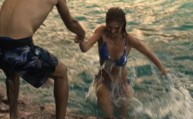 Elena Kampouris Bikini, Breasts Scene in Here Now