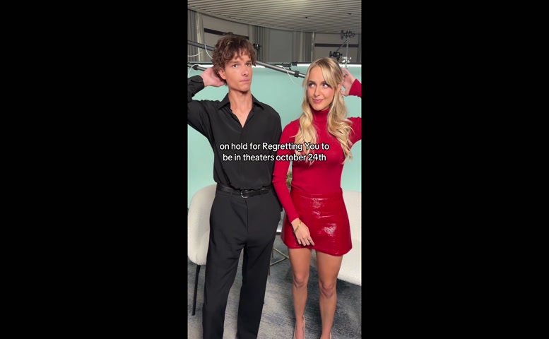 Mckenna Grace Breasts Scene in Mckenna Grace Sexy In Ample Breasts In Tight Red Top & Red Leather Skirt