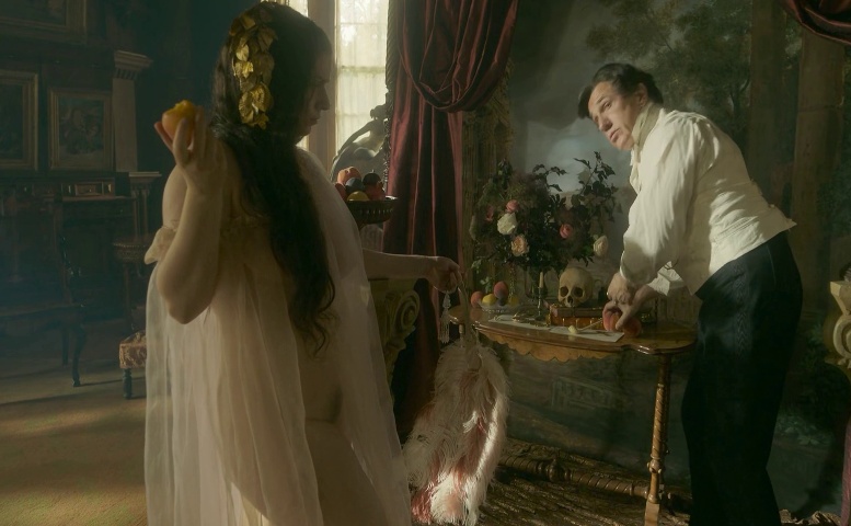 Shian Denovan Breasts, Bush Scene in Frankenstein