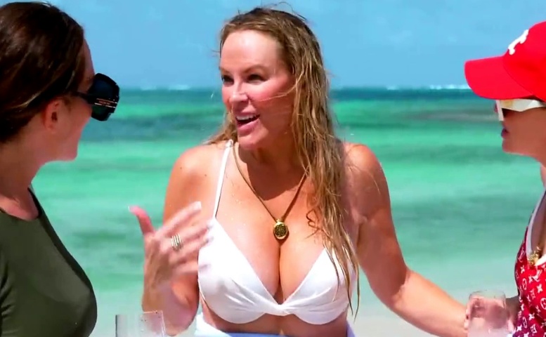 Heather Gay Bikini Scene in Below Deck Down Under